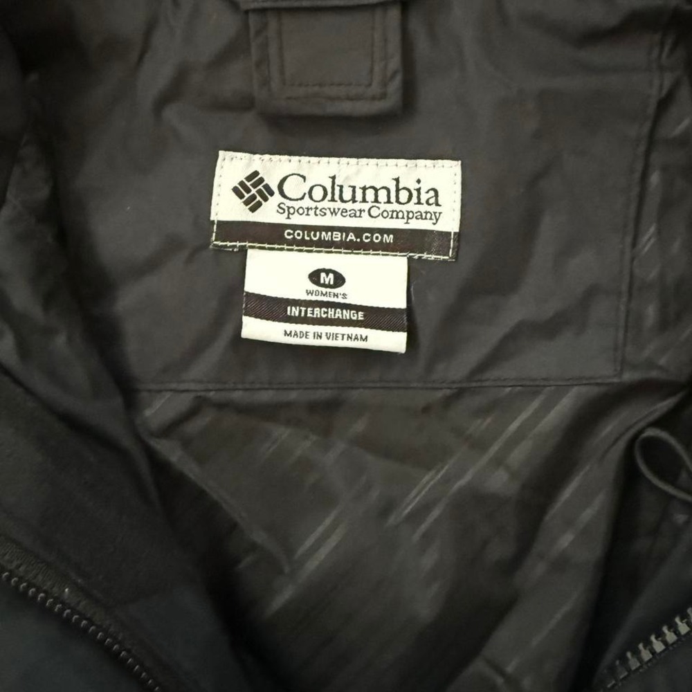 Columbia Women's Interchange Jacket M Black Gray White Outdoors Active - Picture 2 of 4